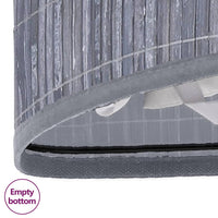 Cesto Portabiancheria Angolare in Bambù Grigio 60 L 320761