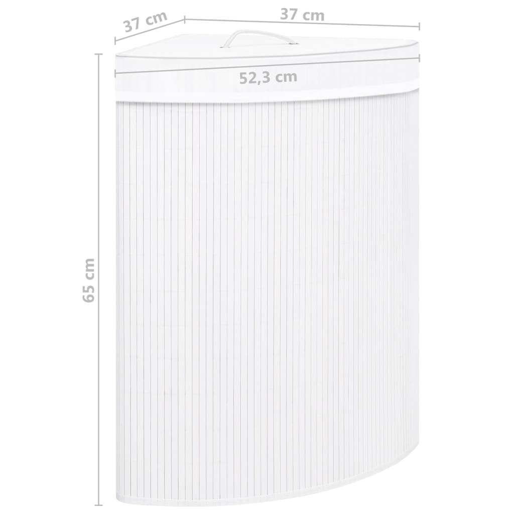 Cesto Portabiancheria per Angolo Grigio 60 L cod mxl 51885