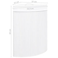 Portabiancheria angolare in bambù 60 litri bianco 02_0006150