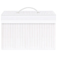 Scatole Portaoggetti 4 pz in BambÃ¹ Bianche cod mxl 45060