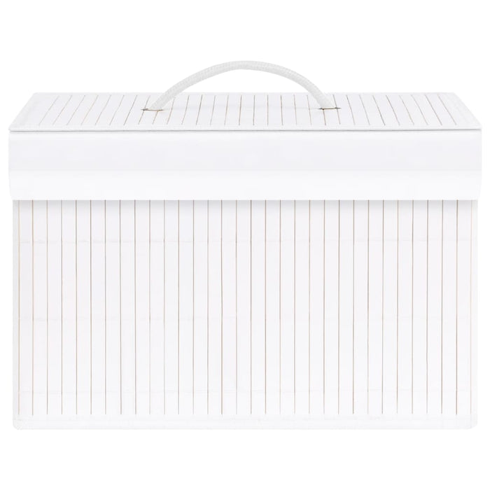 Scatole Portaoggetti 4 pz in BambÃ¹ Bianche cod mxl 45060