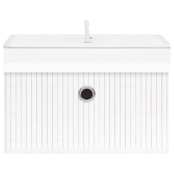 Scatole Portaoggetti 4 pz in BambÃ¹ Bianche cod mxl 45060