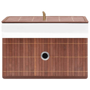 Scatole Portaoggetti 4 pz in BambÃ¹ Marroni cod mxl 39889