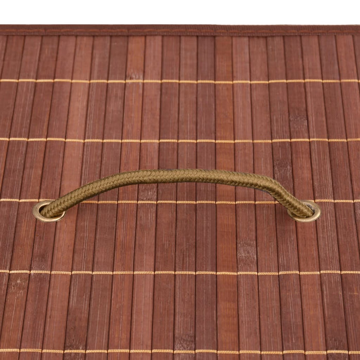 Scatole Portaoggetti 4 pz in BambÃ¹ Marroni cod mxl 39889