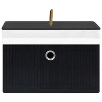 Scatole Portaoggetti 4 pz in BambÃ¹ Nere cod mxl 52253