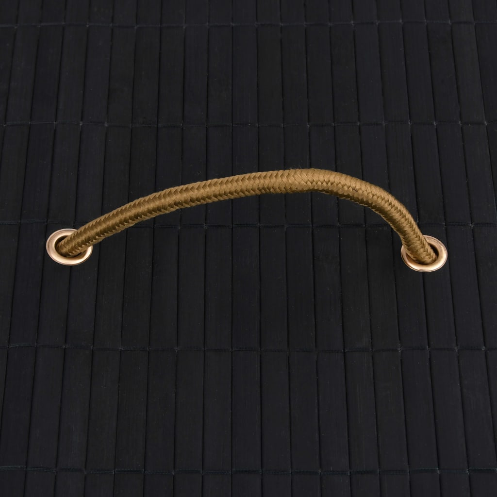 Scatole Portaoggetti 4 pz in Bambù Nere 320769