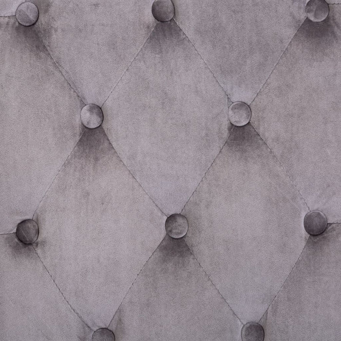 Sedia da Pranzo Grigia in Velluto 287951