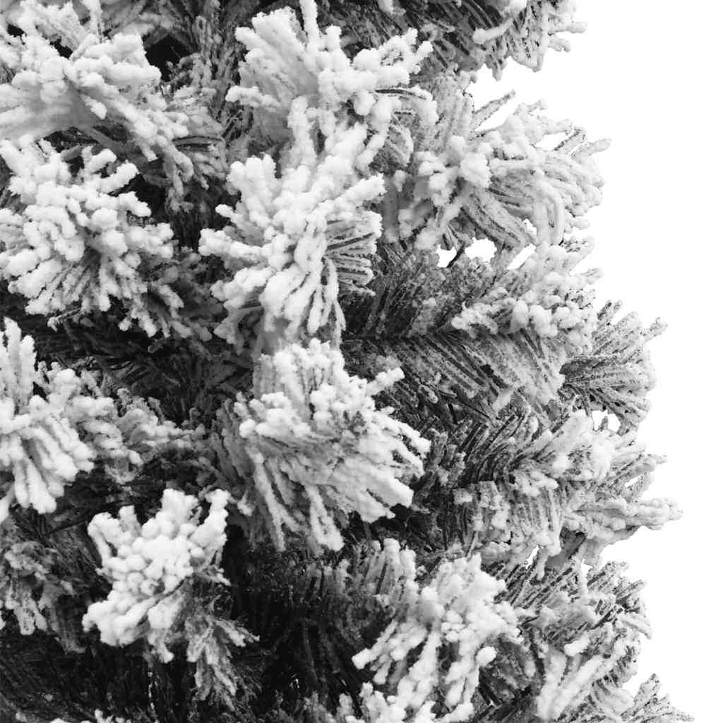 Albero di Natale Artificiale-Albero Natalizio con Neve Fioccata Verde 150 cm PVC 700762