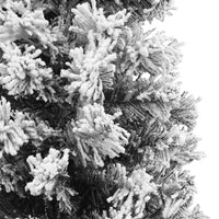 Albero di Natale Artificiale Sottile con Neve Verde 150 cm PVC cod mxl 17072
