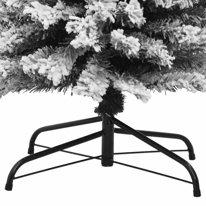Albero di Natale Artificiale Sottile con Neve Verde 180 cm PVC cod mxl 19656