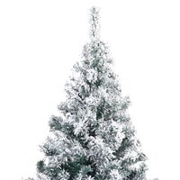 Albero di Natale Artificiale con Neve Verde 180 cm PVC