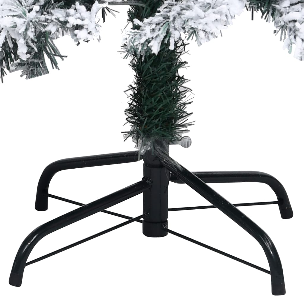 Albero di Natale Artificiale con Neve Verde 180 cm PVC