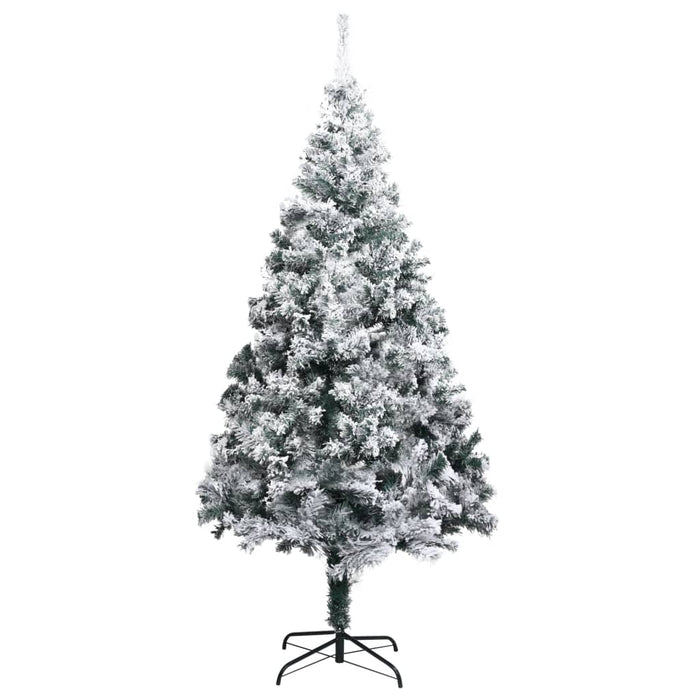 Albero di Natale Artificiale con Neve Verde 240 cm in PVC