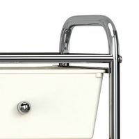 Carrello Portaoggetti Mobile con 4 Cassetti Bianco in Plastica 320399