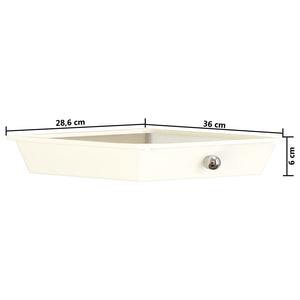 Carrello Portaoggetti Mobile con 10 Cassetti Bianco in Plastica 320403