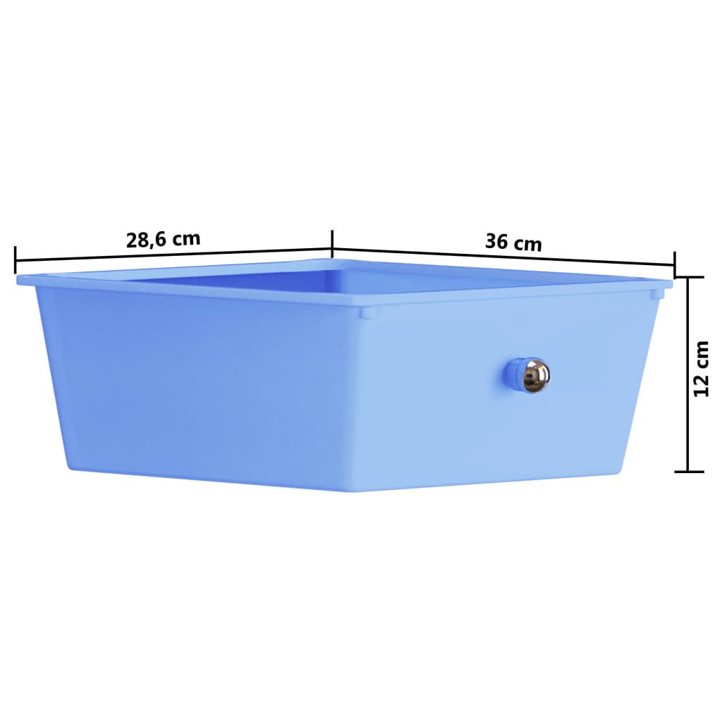 Carrello Portaoggetti XXL 15 Cassetti Multicolore in Plastica 320410