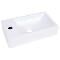 Lavabo 400x220x90 mm in SMC Bianco cod mxl 53014