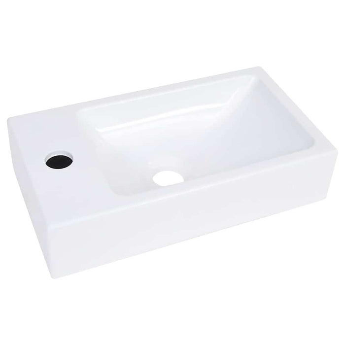 Lavabo 400x220x90 mm in SMC Bianco cod mxl 53014