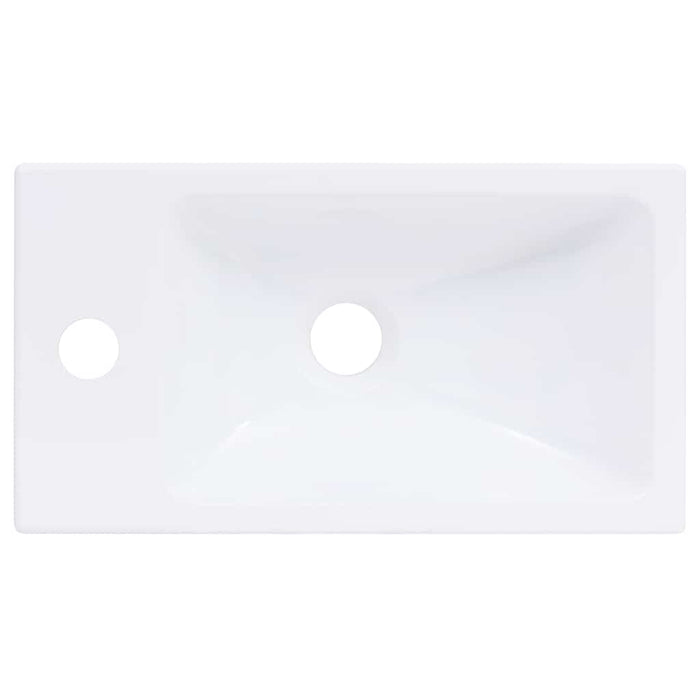 Lavabo 400x220x90 mm in SMC Bianco cod mxl 53014