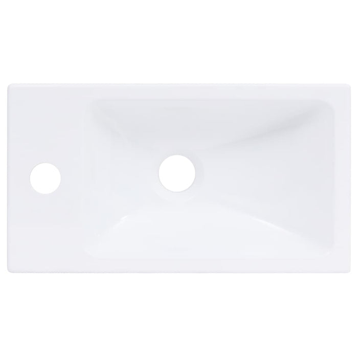 Lavabo 400x220x90 mm in SMC Bianco 146513