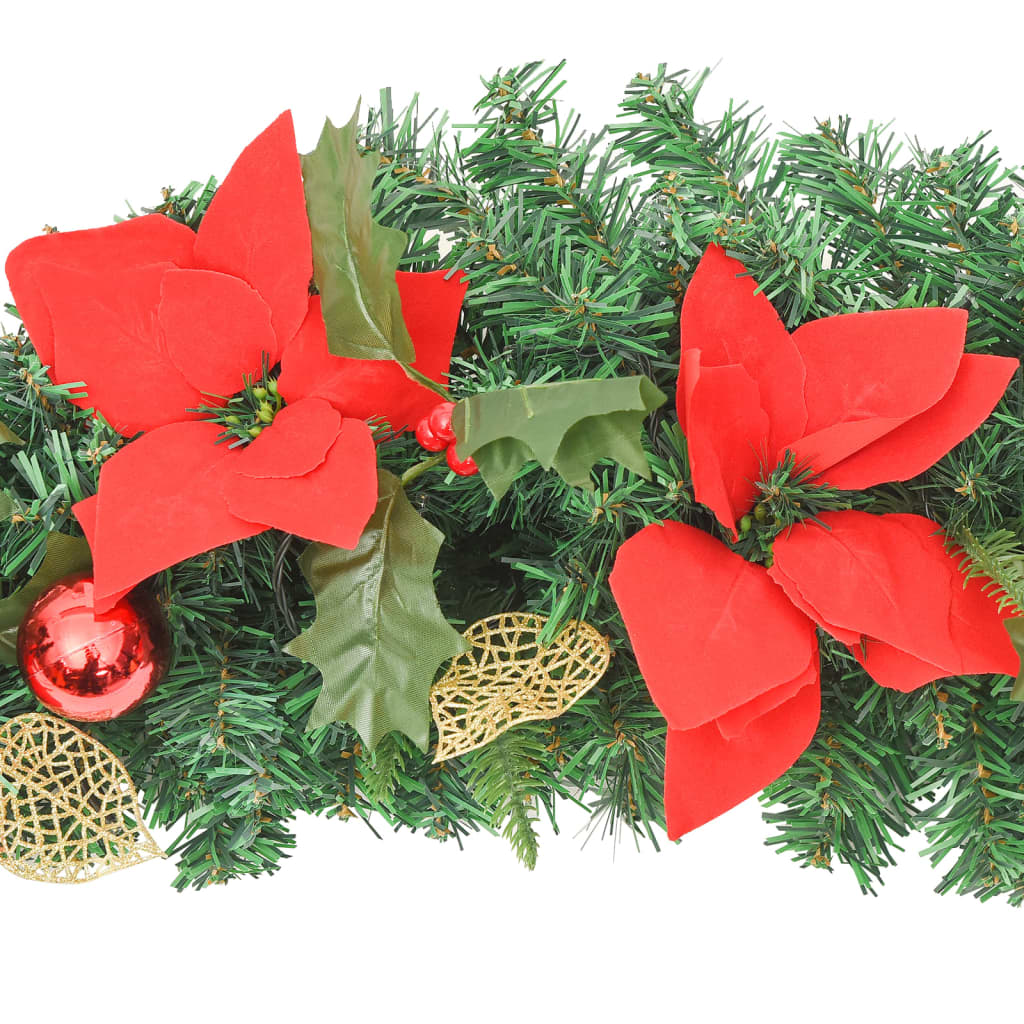 Ghirlanda di Natale ad Arco con Lucine LED Verde 90 cm in PVC 320980