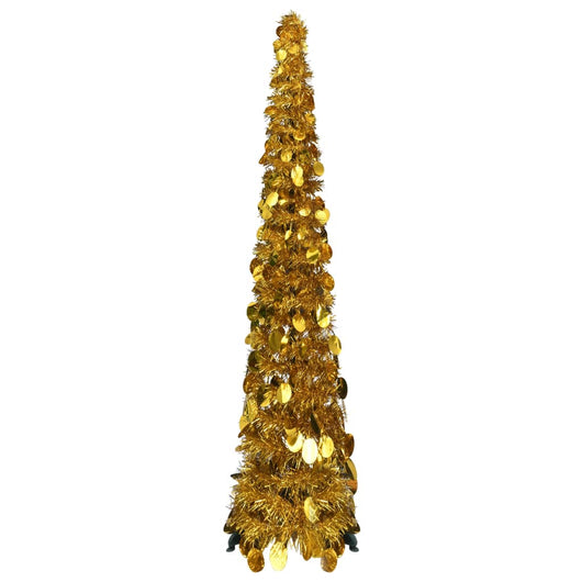 Albero di Natale Artificiale Apribile Oro 120 cm PET cod mxl 18843