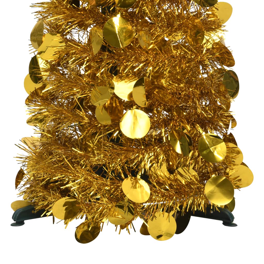 Albero di Natale Artificiale Apribile Dorato 120 cm PET 320982