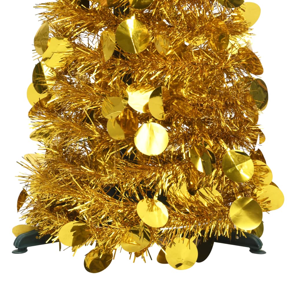Albero di Natale Artificiale Apribile Dorato 150 cm PET 320983
