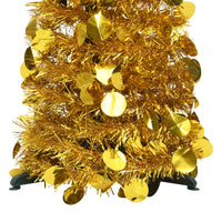 Albero di Natale Artificiale Apribile Dorato 150 cm PET 320983