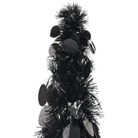 Albero di Natale Artificiale Apribile Nero 150 cm PET 320986