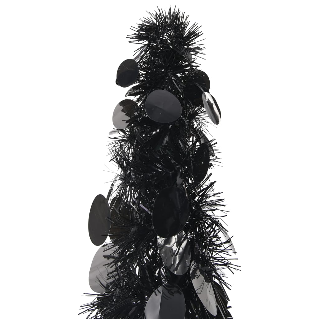 Albero di Natale Artificiale Apribile Nero 180 cm PET 320987