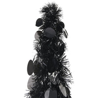 Albero di Natale Artificiale Apribile Nero 180 cm PET 320987