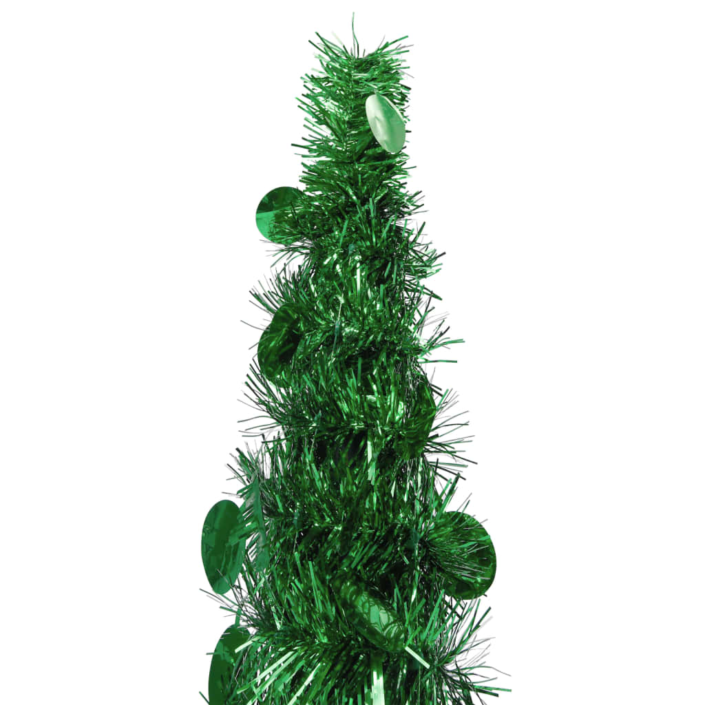 Albero di Natale Artificiale-Albero Natalizio Apribile Verde 180 cm PET