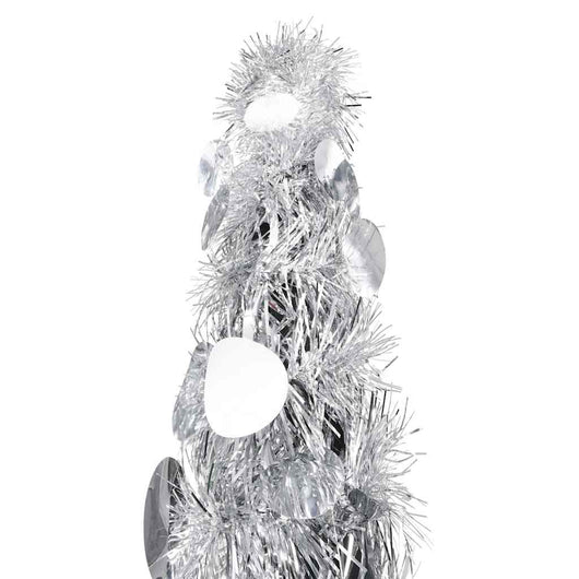 Albero di Natale Artificiale Apribile Argento 120 cm PET 320991