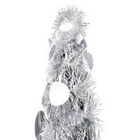 Albero di Natale Artificiale Apribile Argento 150 cm PET 320992
