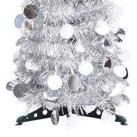 Albero di Natale Artificiale Apribile Argento 150 cm PET 320992