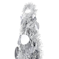 Albero di Natale Artificiale Apribile Argento 180 cm PET 320993