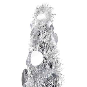 Albero di Natale Artificiale Apribile Argento 180 cm PET 320993