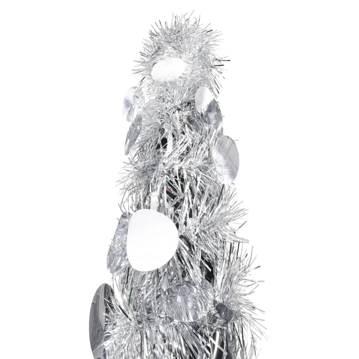 Albero di Natale Artificiale Apribile Argento 180 cm PET 320993