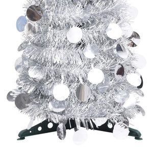Albero di Natale Artificiale Apribile Argento 180 cm PET 320993