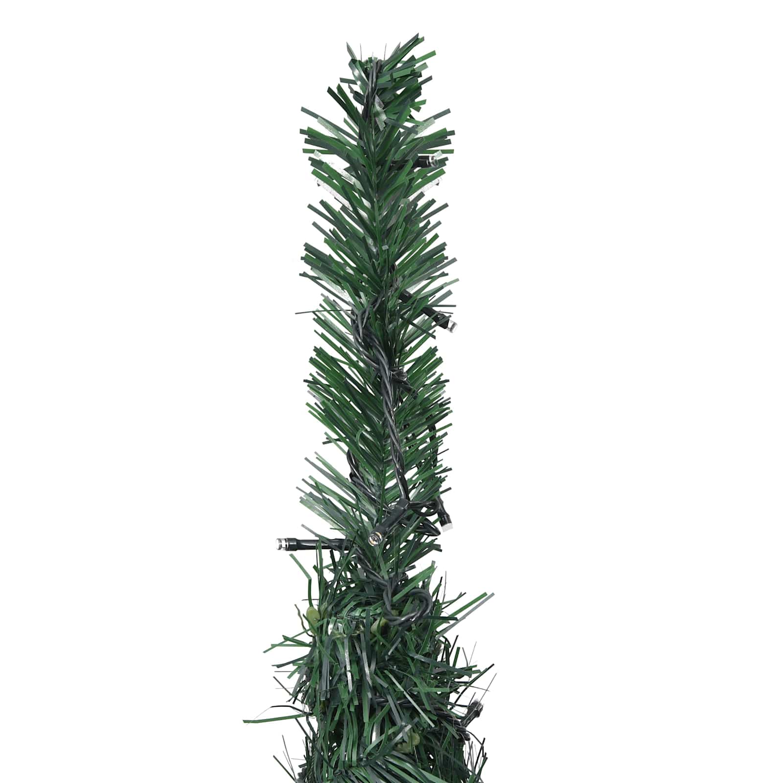 Albero di Natale with LED String Lights Verde 150 x 150 cm PVC 320994