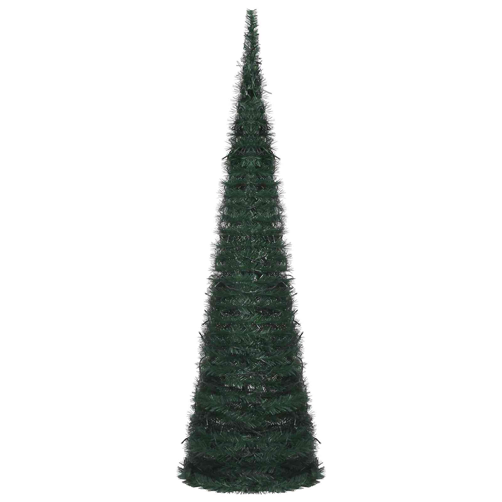 Albero di Natale with LED String Lights Verde 150 x 150 cm PVC 320994