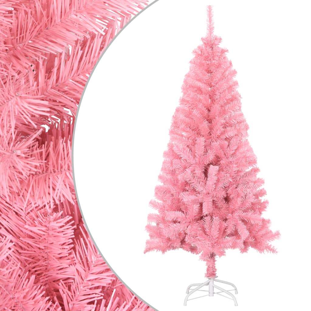 Albero di Natale Artificiale con Supporto Rosa 150 cm PVC cod mxl 15691