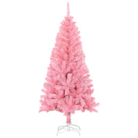 Albero di Natale Artificiale Sottile con Base Rosa 150 cm PVC 320997