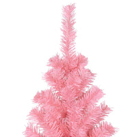 Albero di Natale Artificiale Sottile con Base Rosa 180 cm PVC 320998
