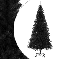 Albero di Natale Artificiale con Supporto Nero 180 cm PVC