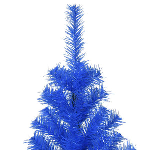 Albero di Natale Artificiale Sottile con Base Blu 180 cm PVC 321004