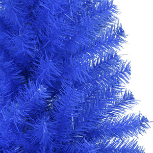 Albero di Natale Artificiale Sottile con Base Blu 180 cm PVC 321004