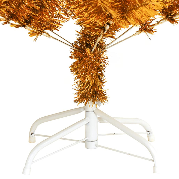 Albero di Natale Artificiale con Supporto Oro 150 cm PET 321009