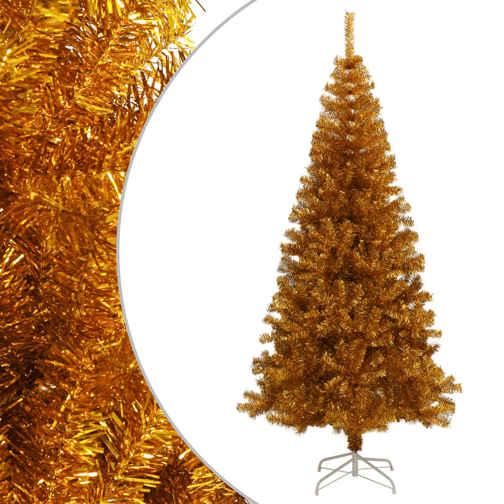 Albero di Natale Artificiale con Supporto Oro 180 cm PET cod mxl 6666